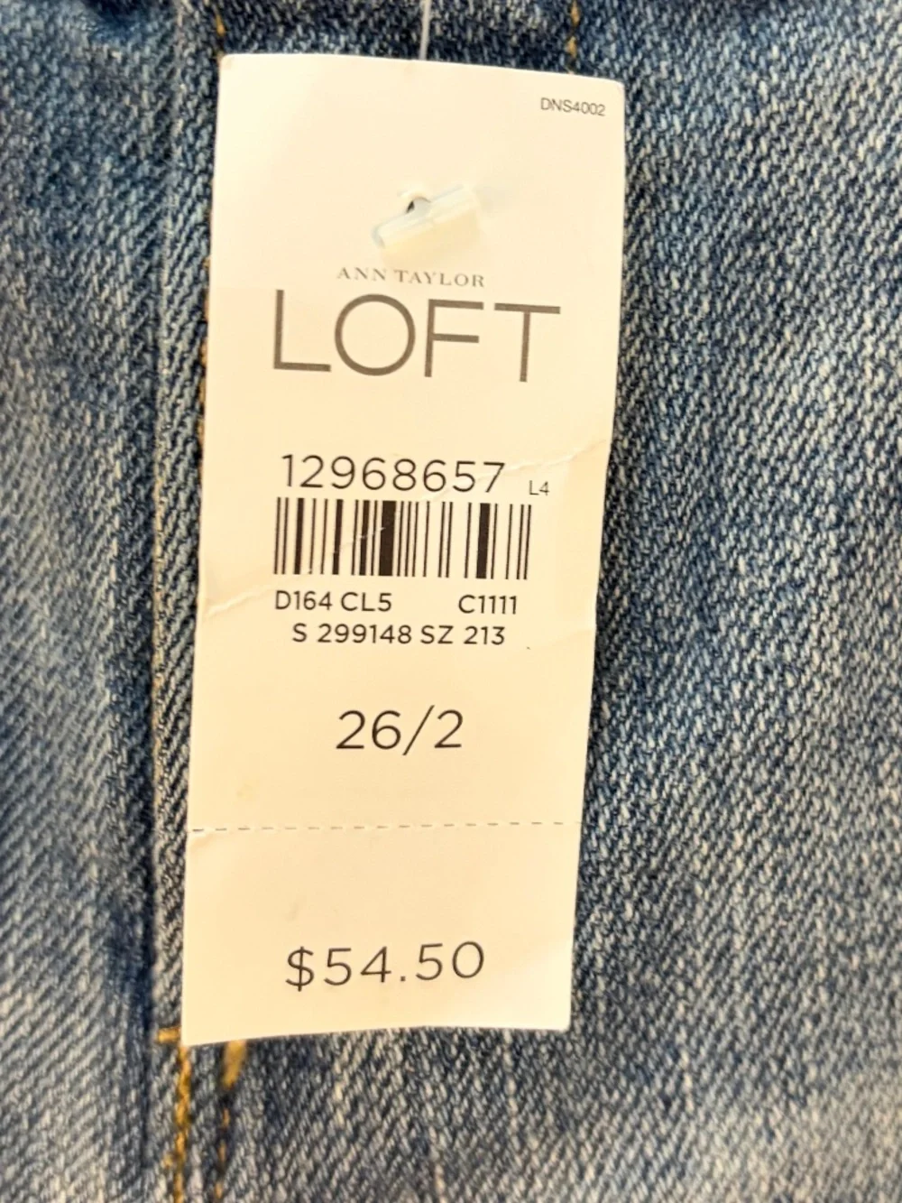 LOFT Distressed Denim Jean Shorts, color Blue size 26/2 (NWT) - Picture 8 of 10